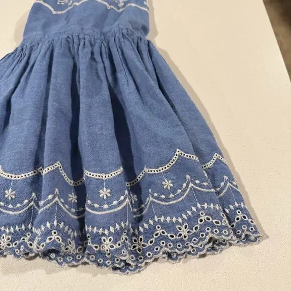 Cat & Jack Toddler Girl 5T Blue Dress 100% Cotton - Picture 2 of 6